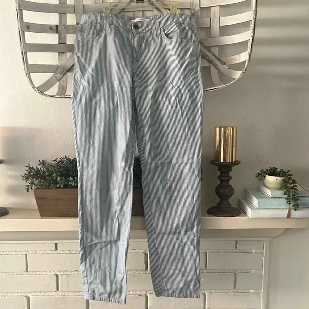 Joe’s Jeans blue striped pants